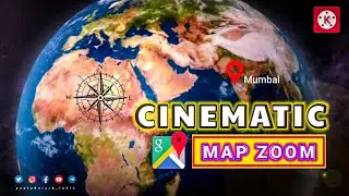 How to Edit Cinematic Map Zoom Effect | Map Drone Effect | KineMaster Tutorial | ReelsTrendingVideo