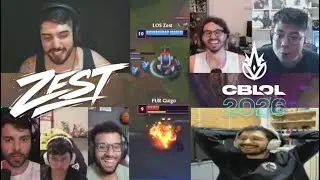 LOS ZEST PASSOU O TRATOR! 😱 STREAMERS EM CHOQUE com as SOLADAS no FURIA GUIGO no CBLOL
