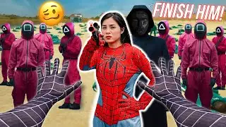 VENOM RECUSE SPIDER MAN PARKOUR FROM SQUID GAME (Epic Parkour POV Chase)
