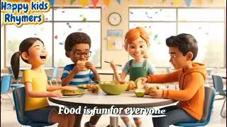 Happy Tummy Lunch Song 🍽️ | Yummy Food Nursery Rhyme for Kids