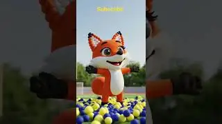 &ldquo;Foam Ball Fox &ndash; Soft Cartoon Animal Toy for Kids | USA 3D Animation & Motion Character&rdquo;#shortsfeed