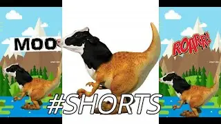 SUARA BINATANG DINO+SAPI DINOCOW #SHORTS