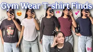 *Non-Reavling* Gym-Wear T-Shirt Finds!😍 Gym Outfit Try- on haul! Starting from-284/-💕 Myntra Haul✨