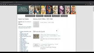 Billy Ireland Cartoon Library & Museum: Art Database Tutorial