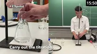 Determine the concentration of ethanoic acid in  vinegar by titrating against standard NaOH(aq)