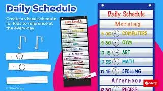Godery Daily Schedule Pocket Chart