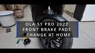 OLA S1 PRO FRONT BRAKE PAD CHANGE AT HOME!!