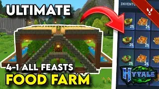 Hytale's ULTIMATE 4-In-1 FEAST FARM Tutorial | Step-By-Step Guide For ALL Tier 3 Boosts