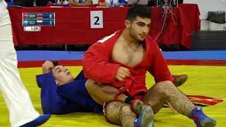 LOBANOV (RUS) vs AMIRYAN (ARM). World Cadets SAMBO Championships 2018