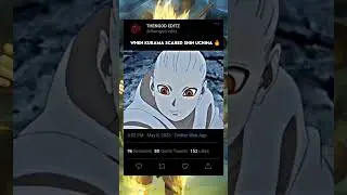 When Kurama scared Shin Uchiha 🔥 #shorts #anime #otaku