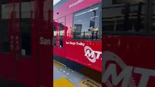 Sdmts Light rail Blue line Bound for Santa Fe Depot downtown San Diego from UTC Transit Center