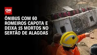 Acidente com ônibus de romeiros deixa ao menos 15 mortos em Alagoas | LIVE CNN