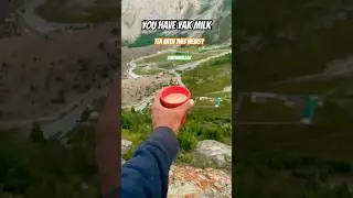 Exploring basho valley |view +yak milk tea =sukoon 100% 😱 #touristattraction #maritimesilkroad #pho