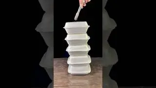 1000&deg;C Hot Ball vs Styrofoam Boxes