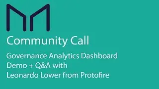 MakerDAO Community Meeting November 05th, 2019: Governance Analytics Dashboard demo by Protofire