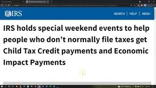 IRS holds special weekend events to help people who don&rsquo;t normally file taxes