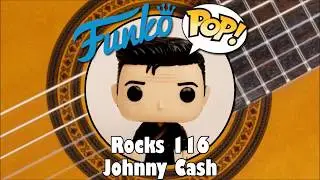Johnny Cash with Guitar Behind his Back Funko Pop unboxing (Rocks 116)