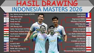 Hasil Drawing Indonesia Masters 2026 │ Wakil Ganda Putra Indonesia Ada di 1 Pool