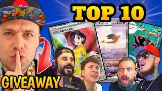 Top 10 MOST INSANE Pokemon Card Pulls Of The Week! | 151 God Packs! | Giveaway