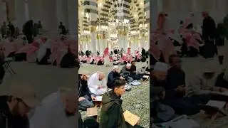 Quran and Ahdees students in Masjid Nabvi ❣️#islam #quran #ahdees #shorts