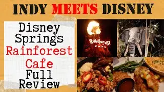 Disney Springs Rainforest Cafe Full Review | Disney World Food Review | Landry's Restaurant