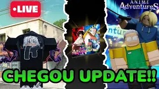 UPDATE | LIVE DE ANIME ADVENTURES | S&Oacute; COLA !!! | #Roblox