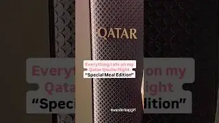 Qatar Airways Business Class | Jain Meal Experience at 40,000ft 🌱✈️ #travelshorts #travelvideo
