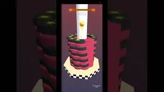 Complete 6300 💀 Level In Stack Ball with gaming secret #shortsfeed