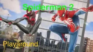 Spiderman 2 PlayStation 5 swinging around