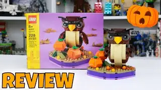 Happy Halloween! Review of LEGO Halloween Owl 🦉🎃 - Set # 40497
