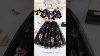 Elegant Black Floral Dress | Aesthetic Fashion Style ✨ Heels, Bag, Nails & Makeup Inspiration