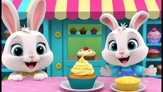Bunny Opens a Cupcake Shop | Funny and Fun Kids Nursery Rhyme Animation