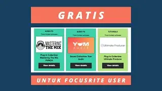 Gratis Premium Plugins & Tutorial Mixing untuk yang pakai Focusrite
