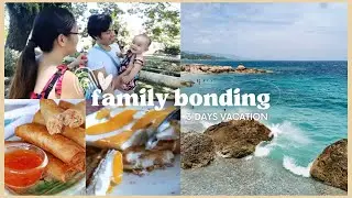family bonding, beach day 🏖️, cooking vlog, mango float, 3 days vacation