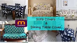 Meesho Sofa Set Cover and Dining Set Cover | #meeshohaul #sofacovers #meeshofinds #haul #flipkart 