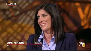 Chiara Appendino (M5S) a Piazza Pulita, La7 13/10/2022