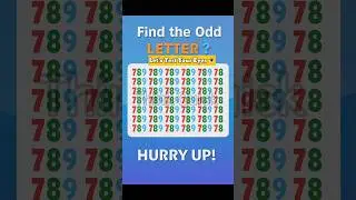 Can You Spot the Odd Letter? | Focus Test Challenge #thinkquick #shorts #shortsfeed #brainteaser