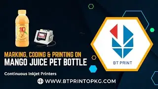 High-Speed Batch Coding on Mango Juice PET Bottles with Citronix CIJ Printer