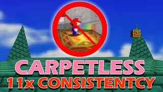 Super Mario 64: CARPETLESS DONE 11 Times in a row