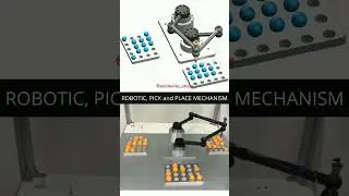 Robotic, Pick and Place Mechanism #mechanicaldesign #solidworks #animation
