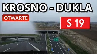 Droga ekspresowa S19 Krosno - Dukla. Przejazd po otwarciu.