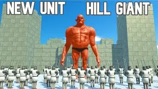 New Unit HILL GIANT defending CITADEL - animal revolt battle simulator hill giant - animal revolt