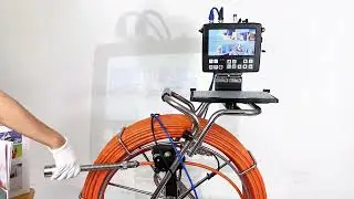40mm Self leveling HD Pipe Push Rod Camera 60m to 150m Cable