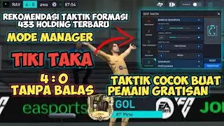 Taktik Tiki Taka Formasi 433 Holding Buat Player Gratisan Biar Ga Kalah Terus - FIFA MOBILE