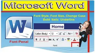 how to change font font size and design in ms word in hindi (Lesson 5)