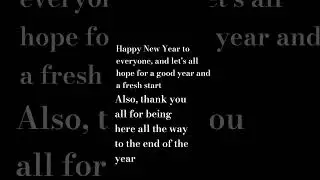 Happy New Year, #2025 #endofyear #happynewyear #thankyou