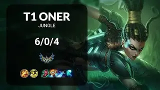 T1 Oner Nidalee vs Pantheon JUNGLE - KR CHALLENGER Patch 15.10