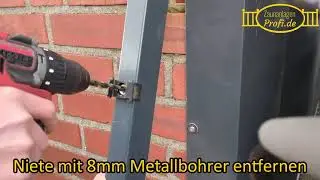 Geckowinkel Reparatur Zaunpfosten (Doppelstabmatte)