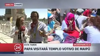Jóvenes esperan encuentro con Papa Francisco en Templo Votivo de Maipú | 24 Horas TVN Chile