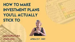 How to make investment plans you'll actually stick to